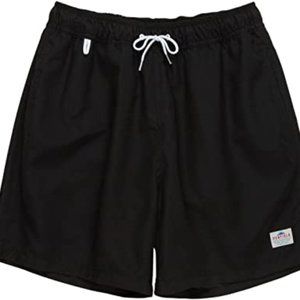 NWT Men's Penfield Swim Shorts in Black With Pockets and Netting